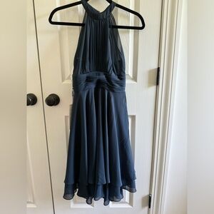 Blue bridesmaids dress